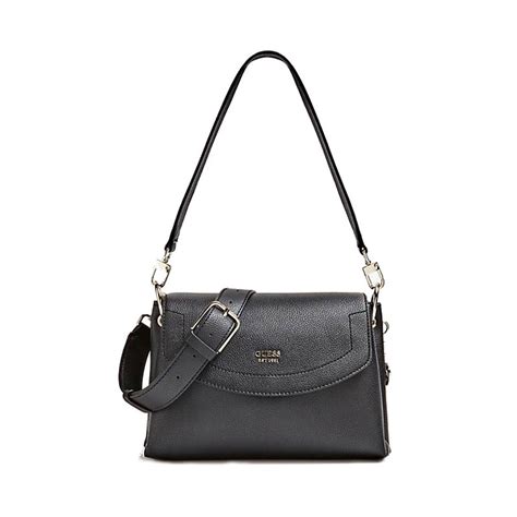 guess digital shoulder bag black